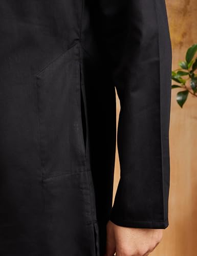 Image of Amazon Brand - Symbol Men Festive Embellished Long Kurta (Regular Fit)