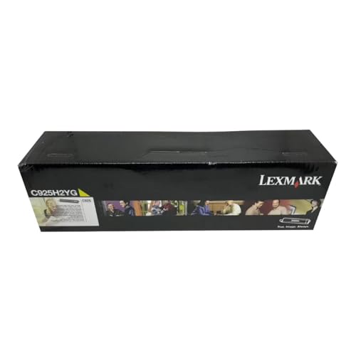 Cartouche de Toner Lexmark C925H2YG Jaune pour Consommable Laser C 925 DTE