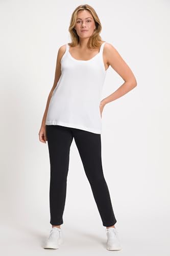Ulla Popken Top Con Spaghetti Maglietta, Bianco Neve, 56-58 Donna - 7