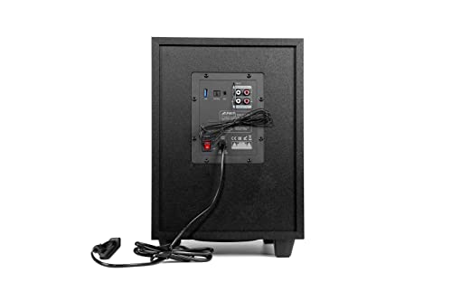 Image of F&D F7700X 4.1 Channel Bluetooth Home Audio Multimedia Speaker & Home Theatre, 80 Watt with Subwoofer Satellite Speaker, Multicolor LED Display, Remote, Digital FM & USB