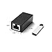Dingsun RJ45 Coupler, Ethernet Extender Female to Female Ethernet Coupler for Cat7/ Cat6/ Cat5/ Cat5e(2Pack, Black)