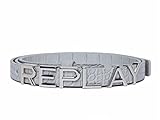 PRINTED CROCODILE PU Replay Damen AW2549 Gürtel, 032 Cement Grey, 100