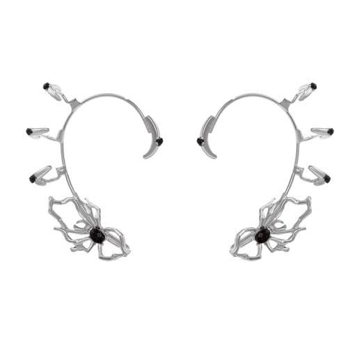 Manchette d'oreille os et araignée gothique pour sublimer vos tenues de soirée alternatives