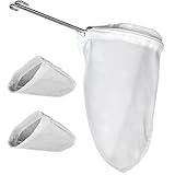 Shntig Cesta de filtro de metal inoxidable y coladores de red fina para tés de burbujas, mezclas de café, fácil de limpiar, artículos esenciales de cocina, tés con leche