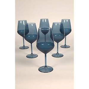 Rakleluxurymattebluewineglassessetof4165ozglasssetidealforspecialeventsthemedpartiesdinnertableeverydayusemodernandelegantdesignluxurywineglasses Urban Country Home Decor Rakleluxury matte blue wine glasses set of 4165oz glass set ideal for special events themed parties dinner table everyday usemodern and elegant design luxury wine glasses urban country home decor
