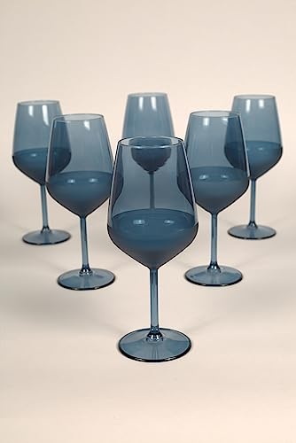 Rakleluxurymattebluewineglassessetof4165ozglasssetidealforspecialeventsthemedpartiesdinnertableeverydayusemodernandelegantdesignluxurywineglasses Urban Country Home Decor Rakleluxury matte blue wine glasses set of 4165oz glass set ideal for special events themed parties dinner table everyday usemodern and elegant design luxury wine glasses urban country home decor
