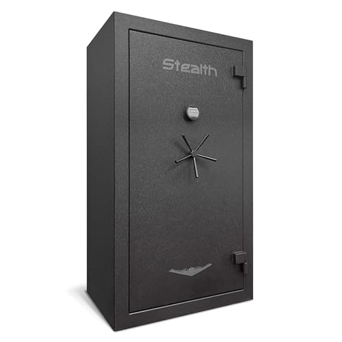 Stealth UL36 Gun Safe UL RSC Burglary Rated with 60 Minute Fire Protection, 36 Gun Capacity, UL Listed Lock, CA DOJ Approved, Storage Shelves & Customizable Door Panel Organizer