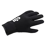 SegelHandschuhe Gill 3MM Neopren Neoprenanzug Winterhandschuhe in Schwarz - Erwachsene Unisex - Mit Flüssigkeit verschweißte Nähte, die gegen das Eindringen von Wasser geschützt sind