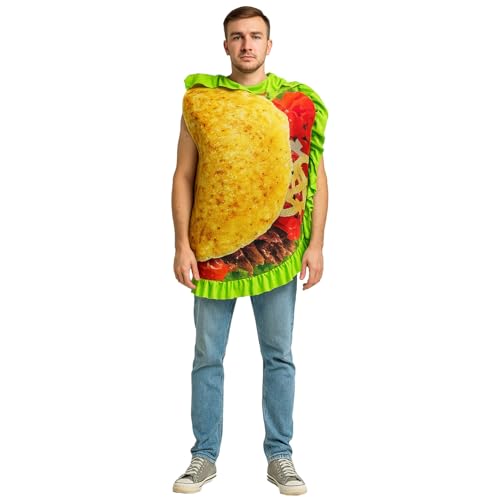Déguisement Burrito Mexicain avec impression réaliste pour Mardi Gras