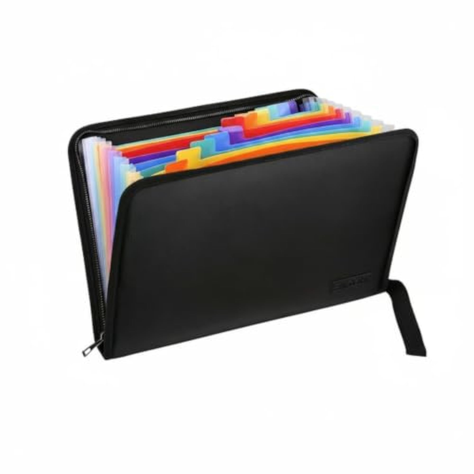 Colored Dividers Zipper Document Organizer