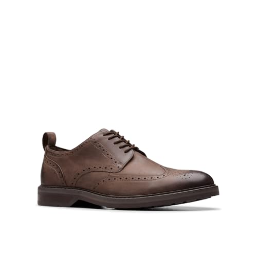 Clarks Clarks - Mens Aldwin Limit Shoes, Color Brown Leather, Size: 11.5 M US