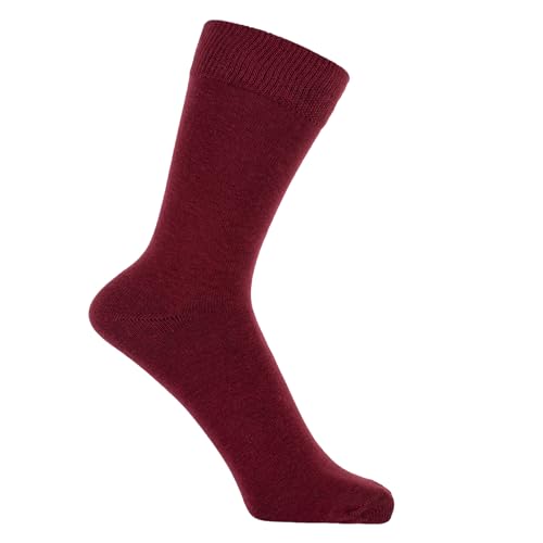 ZAKIRA Finest Combed Cotton Dress Socks in Plain Colours for Men, Women3