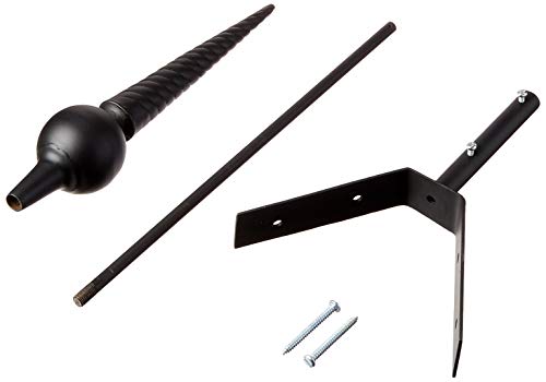 Dalvento 101Bmx Venetian Mini Finial, Matte Black #TOP1