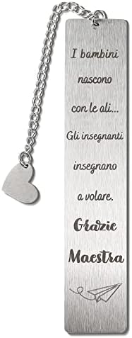 STAMPATEK Idee Regalo Per Maestre Fine Anno, Targa Con Dedica E - Foto 6