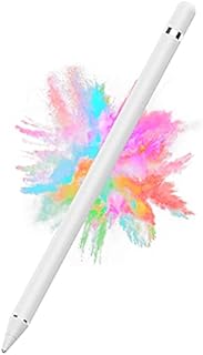 Stylus Pen for iPad, iPad Pencil Compatible for iOS, Android, iPad Air/Pro/Mini 2/3/4 and More, Rechargeable Pen for Tablet (White)