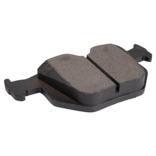 Image of TRQ Rear Brake Pad and Rotor Set Semi Metallic Coated Rotors Parking Shoe Compatible with 2012-2013 BMW 335i 2013 335i xDrive
