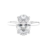 BFD IGI Certified 5.80Ct Lab Grown Oval Diamond Solitaire Engagement Ring in Platinum Size O