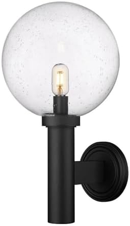 Z-Lite 599B-BK Laurent Outdoor Wall Sconce, 1-Light 60 Watts, Black