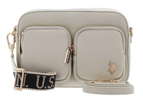 Sac à épaule bandoulière U.S. Polo Assn. Mansion écru avec poches pratiques