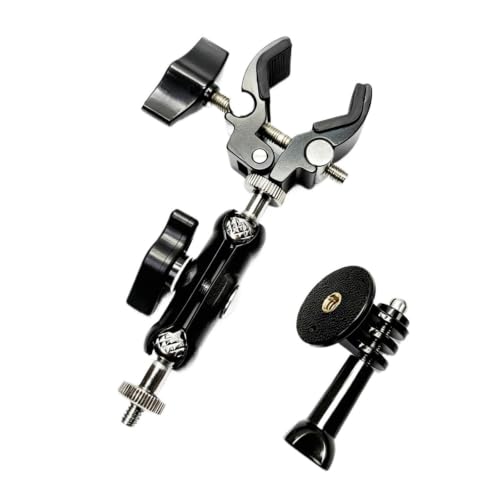 Soporte for cámara con brazo mágico articulado y cabezal esférico doble con súper abrazadera B