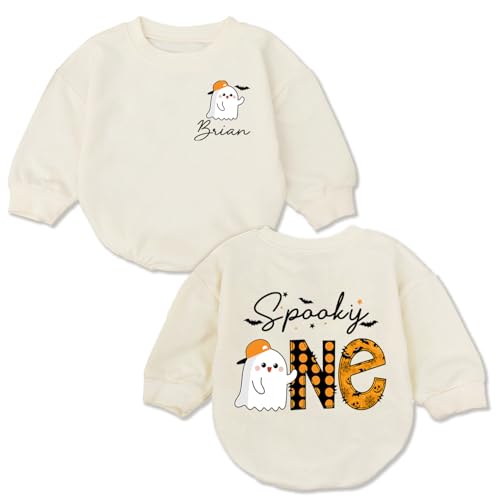Personalized First Halloween Birthday Babies boys Romper, My First Halloween Baby boy Outfit, 1St Halloweens