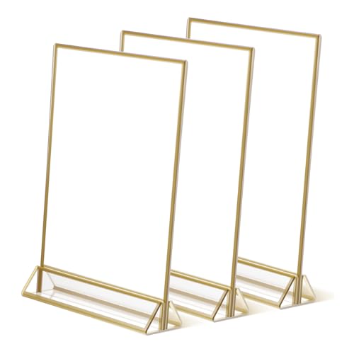 Porte-affiches acrylique présentoir vertical pour menus et exposition