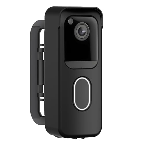 Angle Adjustable Mount for Blink Video Doorbell 2nd Gen (2025 Release) Blink Doorbell Mount with Full Cover Protection Case No-Drill Mounting Bracket for Doorbell Camera Wide Viewing Range