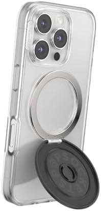 ​​​​​​​​PopSockets Kick-Out Grip for MagSafe, Phone Grip with Built-in Phone Stand, Adjustable Kickstand for Portrait or Landscape, Strong Magnetic Hold, Wireless Charging Compatible – Black