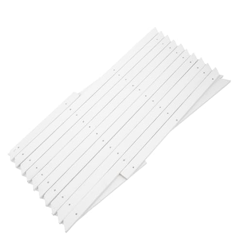 GANAZONO Wooden Garden Trellis Fence and Lattice Panel for Climbing Plants Outdoor, Adjustable Small Plant Trellis White Finish, Indoor and Outdoor Wall Mount Climbing Support