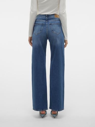 VERO MODA Female Weit geschnitten VMTESSA Hohe Taille Weiter Beinschnitt Jeans – Ansicht 4