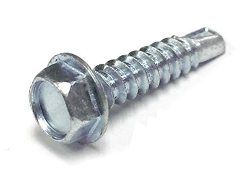Tornillo autorroscante zinc No. 8 3/4" hexagonal 500 piezas miniatura 1
