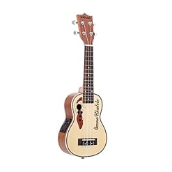 Ukulélé Ukulele Spruce 21″Ukulele15 frette 4 Cordes Guitare Mini avec intégré Eq Instrument de Musique à Cordes à Pick-up Instrument Ukulele (Color : Brown, Size : 21 inches) - Les Beatles, Paul McCartney, John Lennon, RIngo Starr, George Harrison