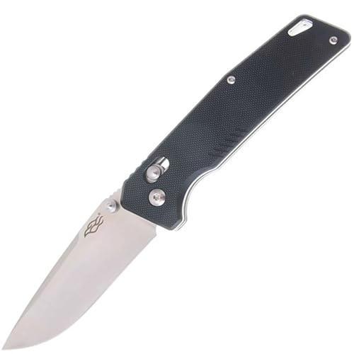 Firebird GANZO F7601 Pocket Folding Knife 440C Stainless Steel Blade G-10 Anti-Slip Handle with Clip Hunting Fishing Camping Utility Folding Knife Outdoor EDC Pocket Knife (Black)
