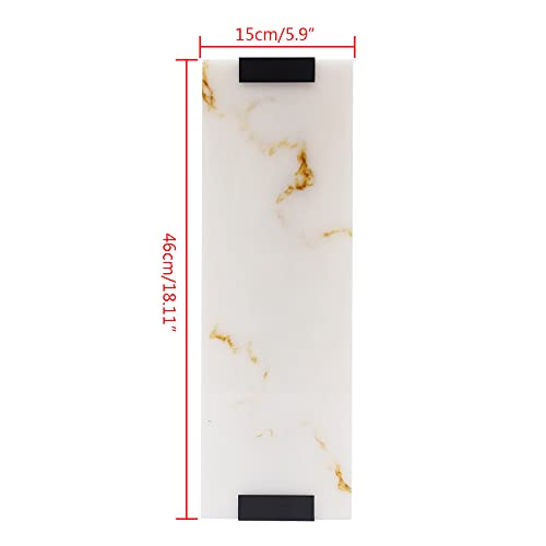 Tfcfl Modern Marble Wall Light Hand Carved Alabaster Rectangular Sconce Wall Lamp Indoor Led Wall Mount Hallway Lighting For Bedroom Living Room #TOP3