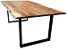 Produktbild SAM Baumkantentisch 240x100 cm Quarto, Esszimmertisch aus Akazie, Holz-Tisch mit schwarz lackierten Beinen