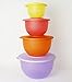 TUPPERWARE Junge Welle 4,3L Flieder + 2,5L Orange+ 1,3L Apricot + 1x 550ml Gelb + Mini Peng 200ml