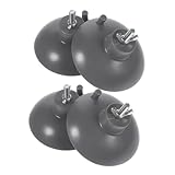 ERINGOGO 4 Stück Saugnäpfe Befestigen Saugnapf Aus Kunststoff Schleifer-saugnapf Saugnäpfe Für Maschine Maschinenfixierer Saugnäpfe Für Pommes Frites Fixator Für Friteusenfüße Pvc Grau