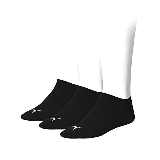 PUMA Damen Puma Unisex Sneaker Plain 3p Socken, Schwarz, 39-42 EU