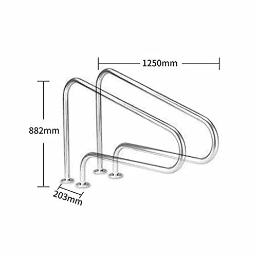 Rail de piscine en inox pour escalier de bassin extérieur - 8