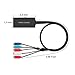Dingsun Component to HDMI Converter, YPbPr/RGB+R/L to HDMI Converter Adapter, Support 720P/ 1080P for DVD, VSH, Blu-Ray Player, Wii, PS2/PS3, Xbox 360, Gamecube and More (Female)