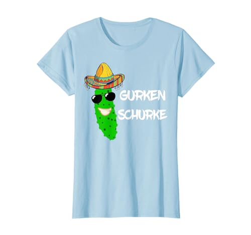 Gurke Rogue Lustiges Gurke Kukumer Gemüse Sombrero Kostüm T-Shirt