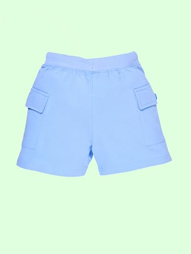 Image of KiddoPanti Boys 100% Cotton Knitted Above Knee Length Basic Cargo Shorts