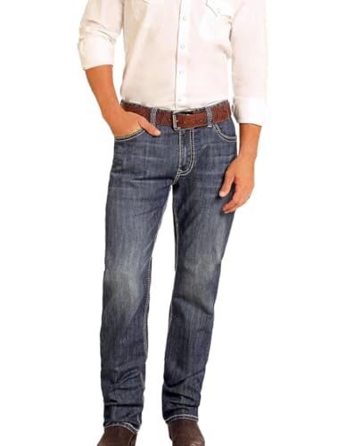 Rock & Roll Denim n Double Barrel Relaxed Stackable Boot Cut Jean