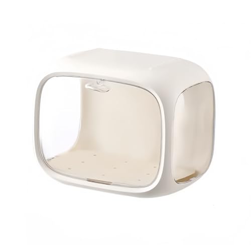 QISHENG ハンドボックスアクリル展示ケース収納ボックス透明防塵カバー付きデスクトップディスプレイケース収納ケース展示ケース人形収納