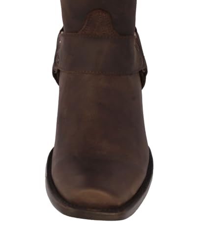 Texas Legacy Mens Rider Brown Western Cowboy Boots Leather Harness Square Toe4