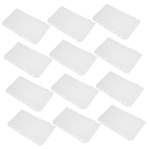 CIYODO 30個活頁用透明ジッパーポーチ ペンケース ファイルバッグ 書類整理に 頑丈で見やすいステーショナリー収納