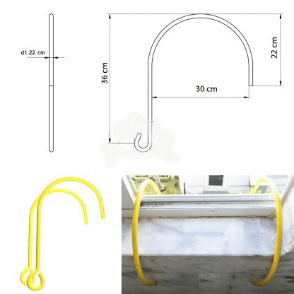 Fire Ladder 2 story with Stabilisers, Rope Ladder, Fire Ladder for Homes 2 Floors, Portable - Image 2