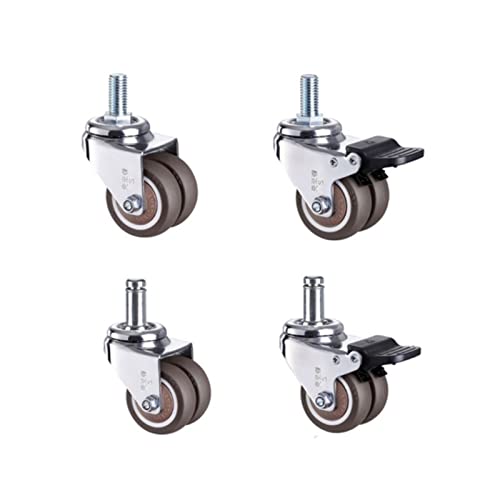 Roues pivotantes robustes pour utilisation industrielle | Roulettes caoutchouc 360° M10