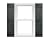 Polaris Homeside 4 Board and Batten Joined Vinyl Shutters (1 Pair) 14-1/2in. x 71in. - 410 Gray