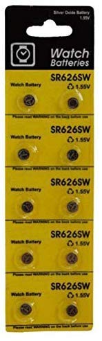 Image of Atom SR626SW 377 Battery Compatible for Titan, Sonata, Fossil, Fastrack, etc (10pcs)
